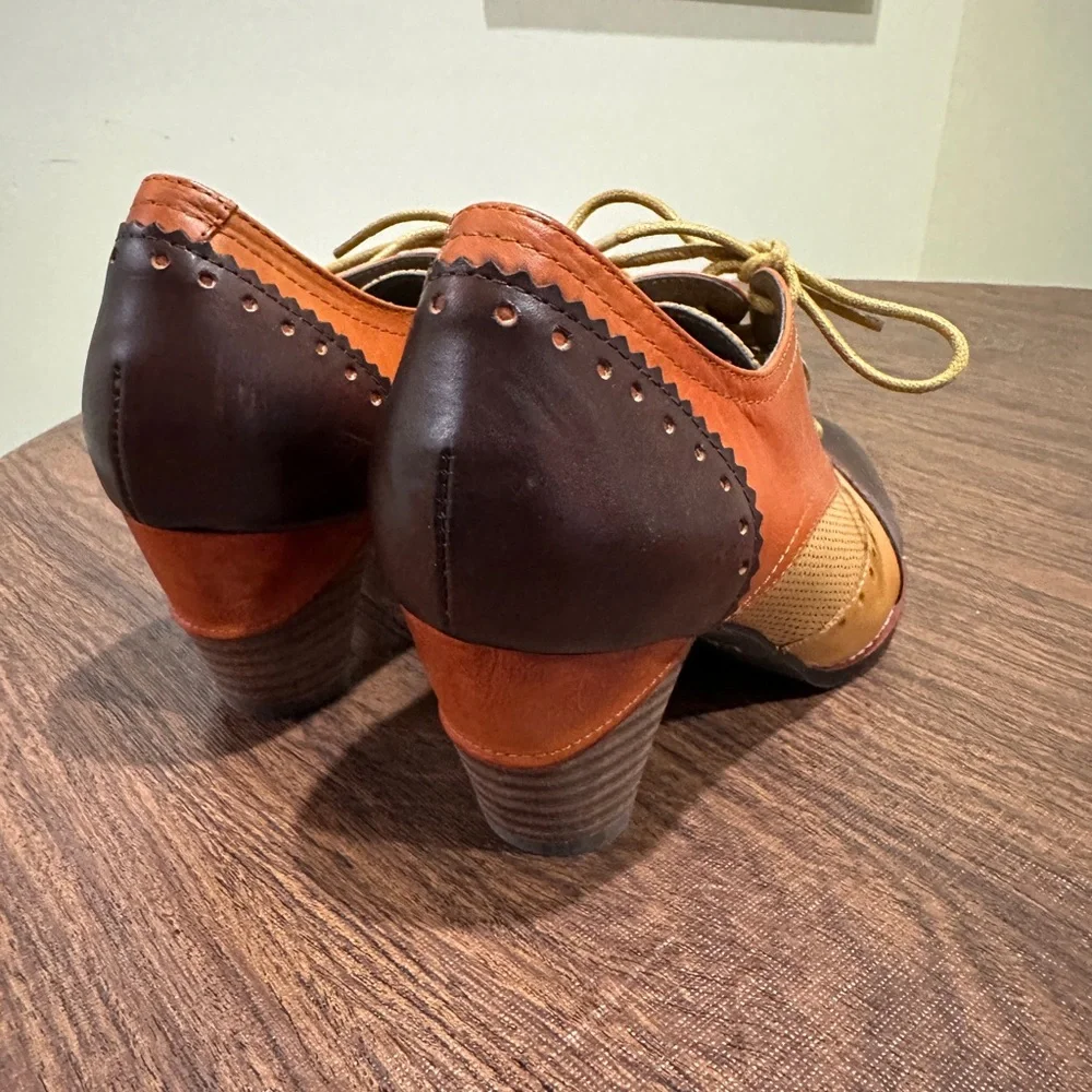 L'ATISTE Bardot Pieced Leather Oxford Pumps Size 6.5 NWOT - Picture 7 of 15